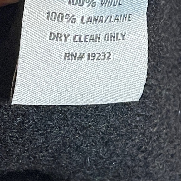 Black Wool Blazer embroidered by Samantha Gray 100%Wool Size Large - Picture 3 of 5